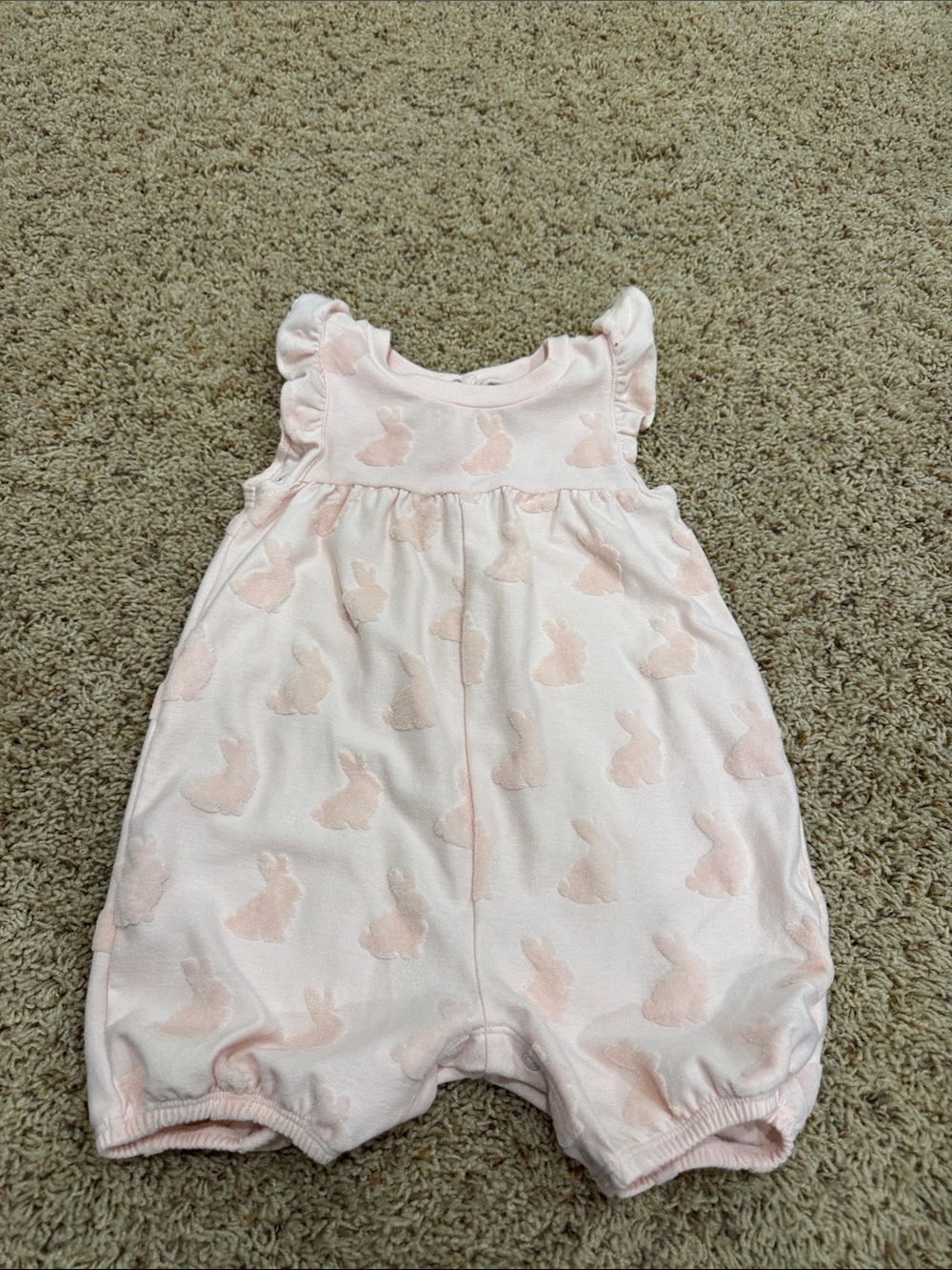 cloud island Pink Bunny Romper